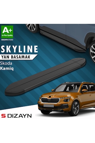 S-dizayn Skoda Kamiq Skyline Siyah Yan Basamak 183 Cm 2019 Üzeri A+ Kalite