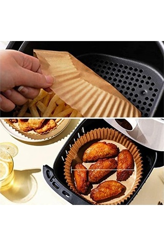 Reis Airfryer Pişirme Kağıdı, Fritöz Pişirme Kağıdı 50 Adet