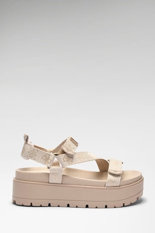 Guess Fetta Logo Kadın Sandalet Fljfttfal03 Krem
