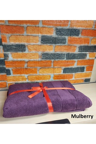 Özdilek Svv Border Büyük Boy Banyo Havlusu 89x173 - Mulberry Karadut Mor