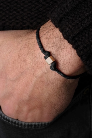 Küp Ipli Unisex Bileklik Sarı Altın