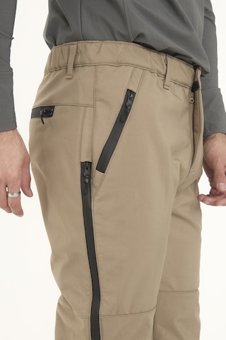 Camp Scoutland Camp595 Outdoor Tactical Softshell Su Ve Rüzgara Dayanıklı İçi Polarlı Kışlık Erkek Taktik Pantolon Bej Bej