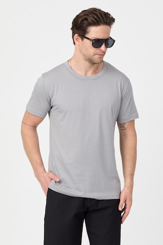 Tonny Black Normal Kalıp Rahat Basic T-shirt Erkek Gri Tbtshrt010