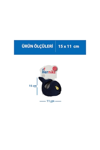 Herniks Sesli Kumaş Nakışlı Köpek Oyuncağı Whali 15 CM