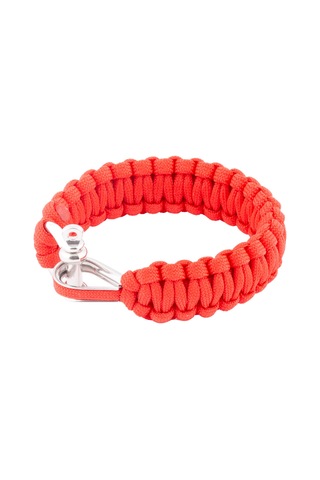 Outdoor Paracord Kırmızı Bileklik Radansa Krom Kilit Çok Renkli