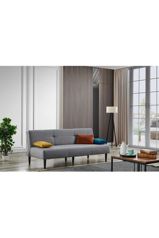 Box Üç Kişilik Süngerli Kanepe - Gri