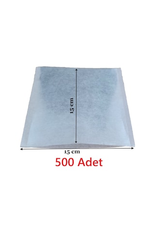 Çay Demleme Filtresi Boş Demlik Poşeti Büyük Endüstriyel Boy Kazan Galoşu Bonesi 15x15 Cm 500 Adet Ev Otel Cafe Horeca