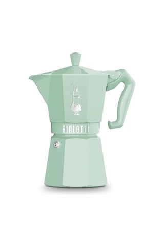 Cups Ocak Üstü Espresso Pişirici - 270ml - Yeşil Renk - Alüminyum Gövde - Patentli Güvenlik Valfi - Tüm Ocak Tü