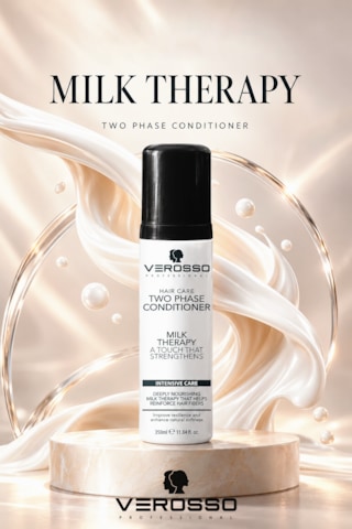 Verosso Milk Therapy Süt Proteinli İki Fazlı Durulanmayan Saç Bakım Spreyi 350 Ml