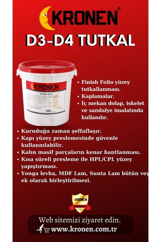D3 - D4 Beyaz Tutkal 30 KG
