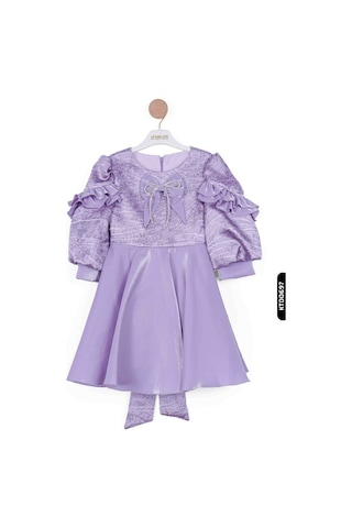 Xo Kids Kız Çocuk Elbise 3-7 Yaş 924 Mor