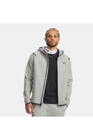 Under Armour Unstoppable Fleece Erkek Gri Kapüşonlu Ceket