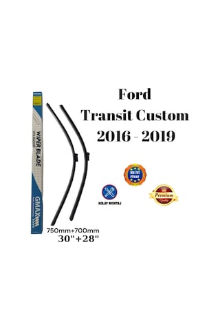 Ford Transit Custom 2016 2017 2018 2019 Uyumlu Ön Cam Muz Tipi Silecek Süpürgesi Seti 750/700mm