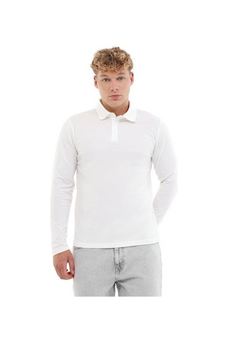 Kinetix Mb Sn329 Ukol Polo 5pr Erkek Beyaz Uzun Kol T-shirt 102024513 Beyaz