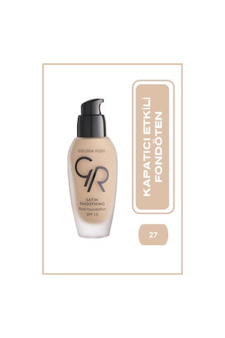 Golden Rose Satin Smoothing Fluid Fondöten SPF15 27