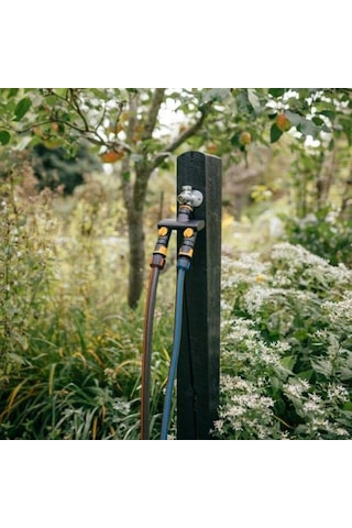 Fiskars 1070577 İkiz Musluk Bağlantı Aparatı 21mm/26,5mm/33,3mm 26.5 x 33.3 MM