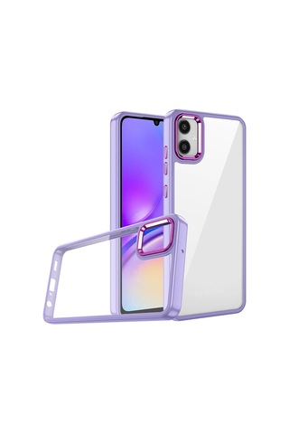Zore Galaxy Uyumlu A05 Kılıf Flora Kapak - Lila Lila