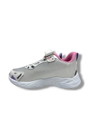 Cakgo Labubu 624-26 Simli Parlak Deri Işıklı Anatomik Kız Çocuk Sneaker Beyaz Pembe 31-35 Beyaz
