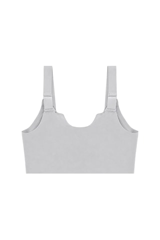 Cottonill Seamless Bra - Larevia Gri Lazer Kesim Önden Düğmeli Tül Detaylı Kadın Sütyen