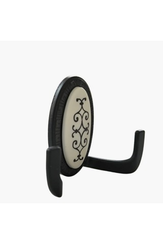 100 Adet Metal Vestiyer Askılığı - Mat Siyah, Desenli, Dayanıklı, Elbise Ve Mobilya Askılığı Siyah - Beyaz