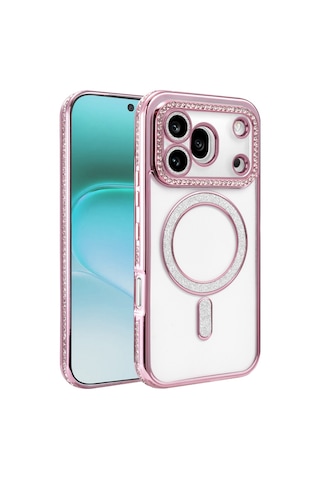 Newface Huawei Honor 600 Pro Joke Simli Magneticsafe Kılıf Pembe