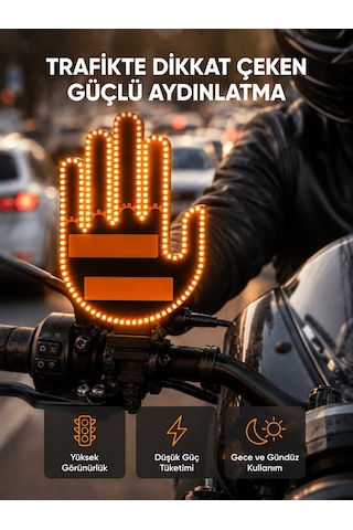 176 Led Li Amber Trafik Uyumlu Sinyal Işığı - El Hareketiyle Kontrol Çok Renkli 99984868