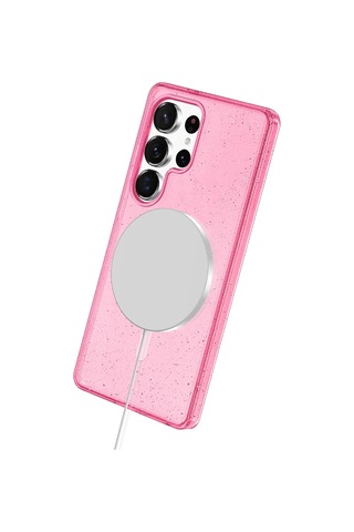 Joko - 542 - Samsung Galaxy Uyumlu S25 Ultra Star Magsafe Kapak - Glblseme - - Pembe