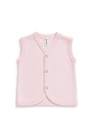 H&c Coolboy H&c %100 Pamuklu 3'lü Bebek Yeleği Çıtçıtlı Kolsuz İç Yelek Pembe