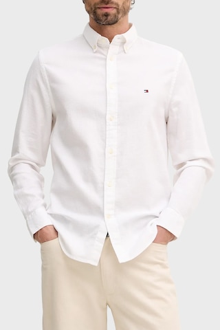 Tommy Hilfiger Erkek Gömlek Mw0mw41684 Ybr Beyaz Beyaz