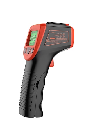 Gajeena Endüstriyel Enstrüman Gm320s: -50 C'den 600 C'ye Plastik Isı Ölçer Kırmızı