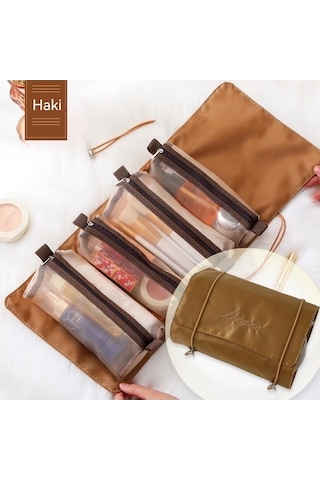 Trendooze Taşınabilir Seyahat Saklama İşlevli Çok Çıkarılabilir Çantası-haki Arada 4'ü 1 Mr Haki