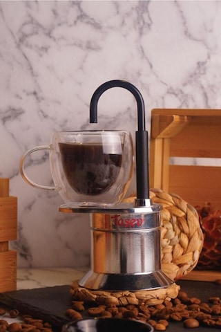 Taşev Bologna Gümüş Açık Moka Pot T3504