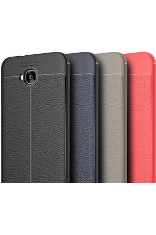 Asus Zenfone 4 Selfie Zd553Kl Kılıf Deri Tarzı Niss Silikon Case