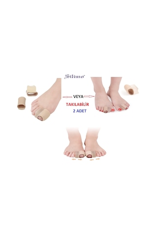 1 Çift Silikon Bunyon Parmak Arası Makara Ayak Parmak Yamulması