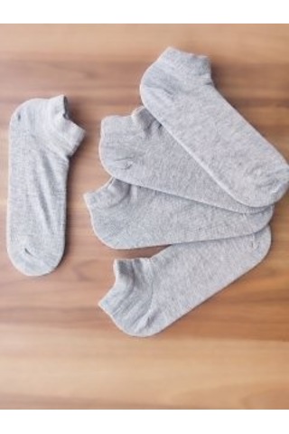 Omelf 5 Li Gri Sneaker Çorap