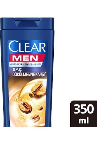 Clear Men Kepeğe Karşı Etkili Şampuan Saç Dökülmesine Karşı Kahve Çekirdeği Özü 350 ML