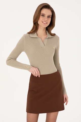 U.S. Polo Assn. U.s. Polo Assn. Kadın Açık Haki Kazak /triko 50317524-vr183 Acık Hakı
