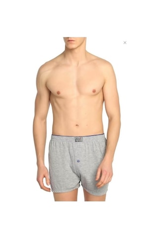 6'Lı Tutku Elit 1101 Havlu Bel Düğmeli Erkek Boxer Karışık Renk Çok Renkli