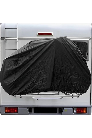 Honeybeeshop Siyah 1 Veya 2 Bisikletli Karavan Bagaj Bisiklet Kılıfı Dayanıklı Su Geçirmez