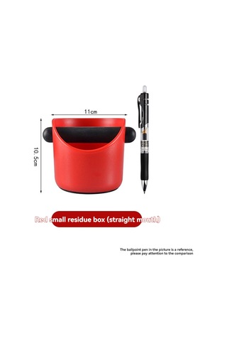 Neevoyu Kırmızı Kahve Gülleme Kutusu - Dayanıklı, Şok Emici Barista Stili, Gürültü Azaltıcı, Özel Abs Plastik Gülleme Kutu Kırmızı