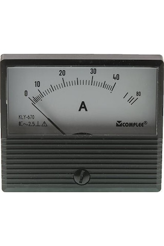40A Analog Ampermetre - Panel Tipi Ölçü Aleti Kly-T670