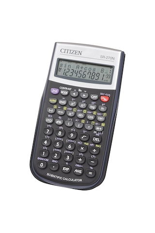 Citizen SR-270N 236 Bilimsel Fonksiyonlu 12 Hane Hesap Makinesi
