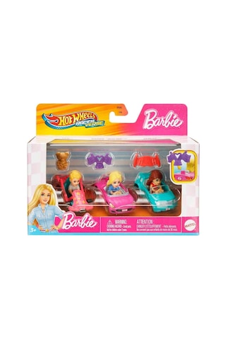 Hot Wheels Racerverse Barbie 3 Lü Araba Seti Jdg45