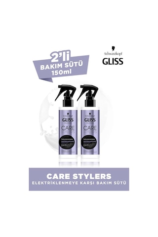 Schwarzkopf Gliss Care Stylers Elektriklenmeye Karşı Saç Bakım Sütü 2 x 150 ML
