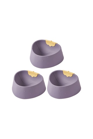 Sones Çilek Şekli Hayvan Kasesi Kedi Karikatür Kaymaz Kase