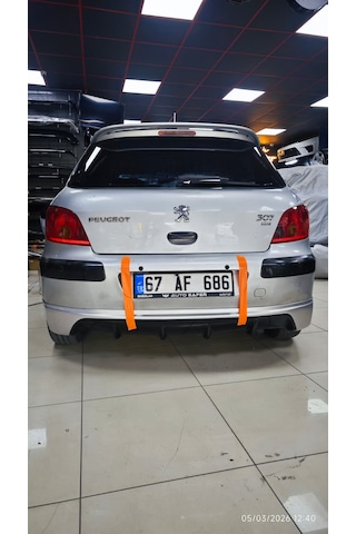 Pejo 307 Arka Tampon Eki Plastik Boyasız Karlık