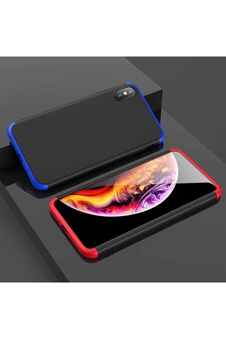 Apple Uyumlu iPhone XS Max 6.5 Kılıf Zore Ays Kapak-Siyah