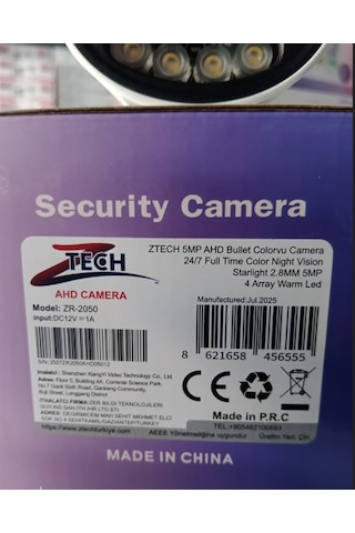 2 Li Kamera Seti Ztech Kişi Ve Araç Algılamalı Sesli