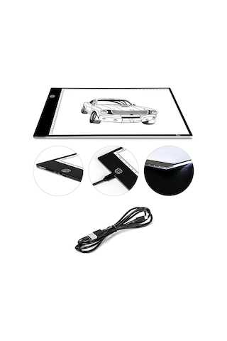 Valkyrie B132 Led Işıklı A4 Boy Çizim Kopyalama Eskiz Çizim Ultra