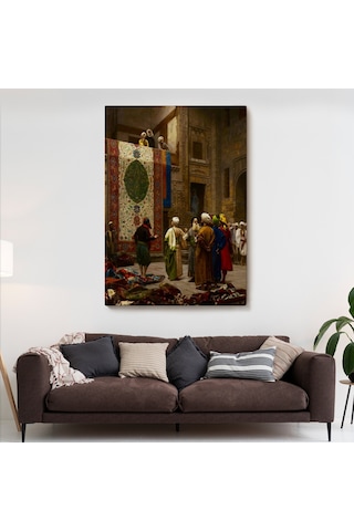 Osman Hamdi Bey'in Halı Tüccarı İsimli Eseri Kanvas Tablo-5123 70 X 100